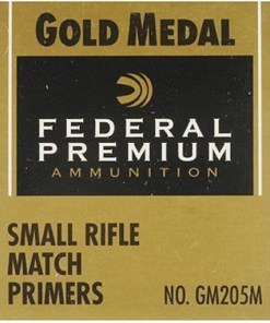 Federal Premium Gold Medal Small Rifle Match Primers #205M Box of 1000 (10 Trays of 100)
